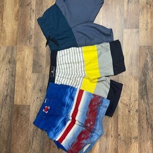 New Mix Kids Swim Shorts - Blue, Yellow, Gray, Red